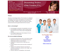 Tablet Screenshot of dermatologypracticenc.com